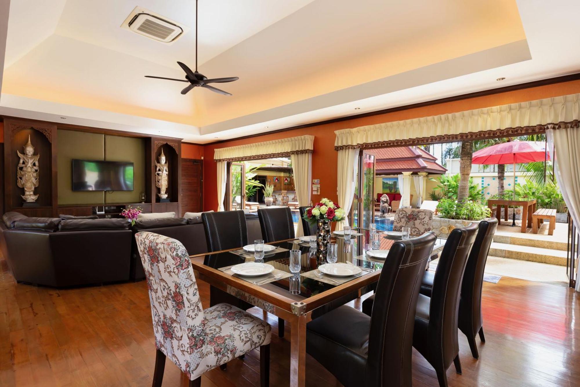 Extraordinary Courtyard 6Br Pool Villa Sri Suri, Naiharn Rawai Ngoại thất bức ảnh