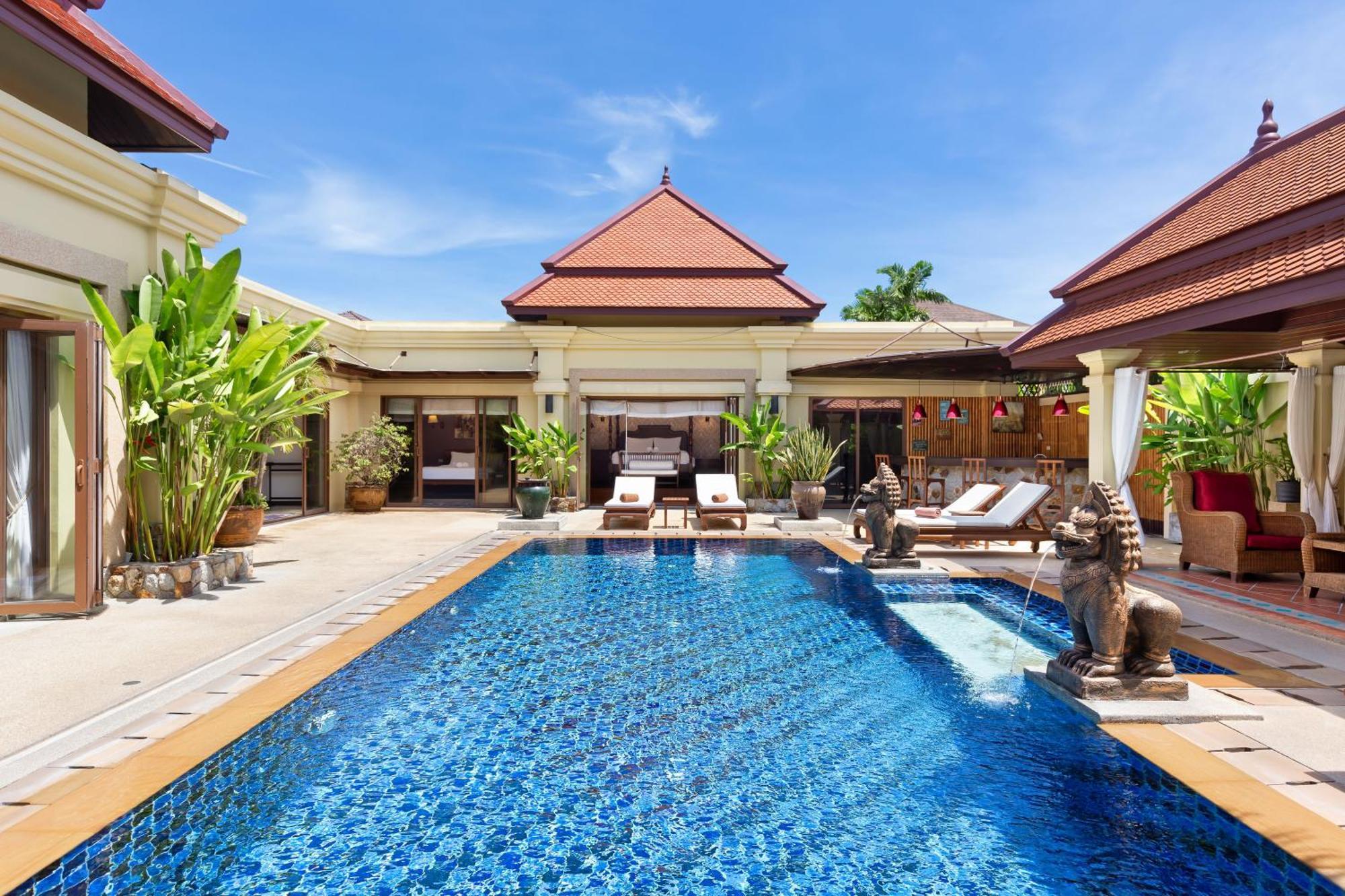 Extraordinary Courtyard 6Br Pool Villa Sri Suri, Naiharn Rawai Ngoại thất bức ảnh
