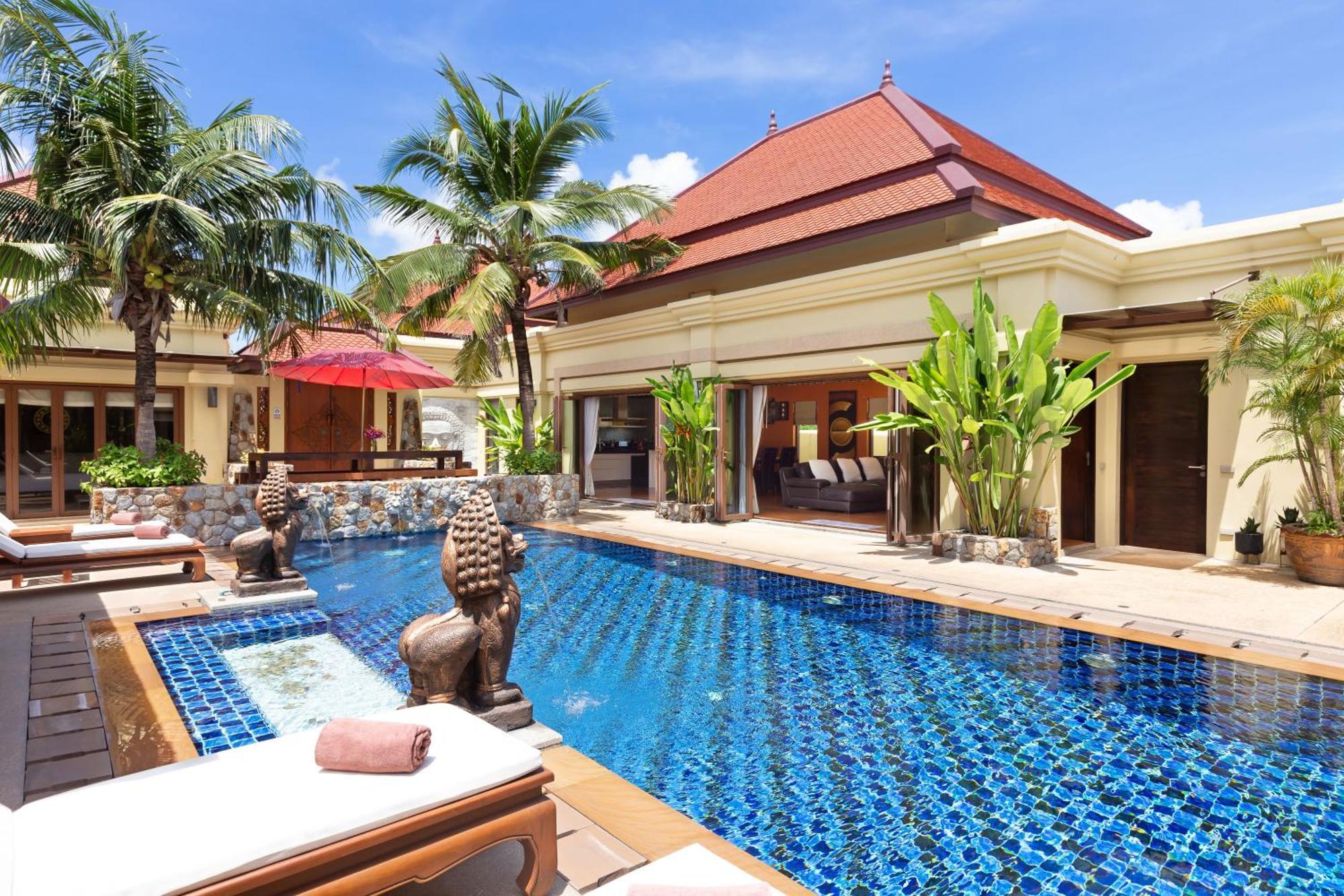 Extraordinary Courtyard 6Br Pool Villa Sri Suri, Naiharn Rawai Ngoại thất bức ảnh